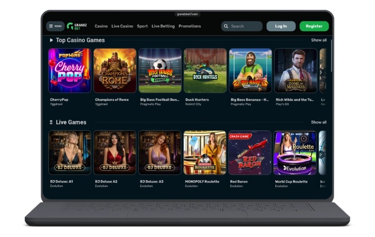 GrandzBet Casino site